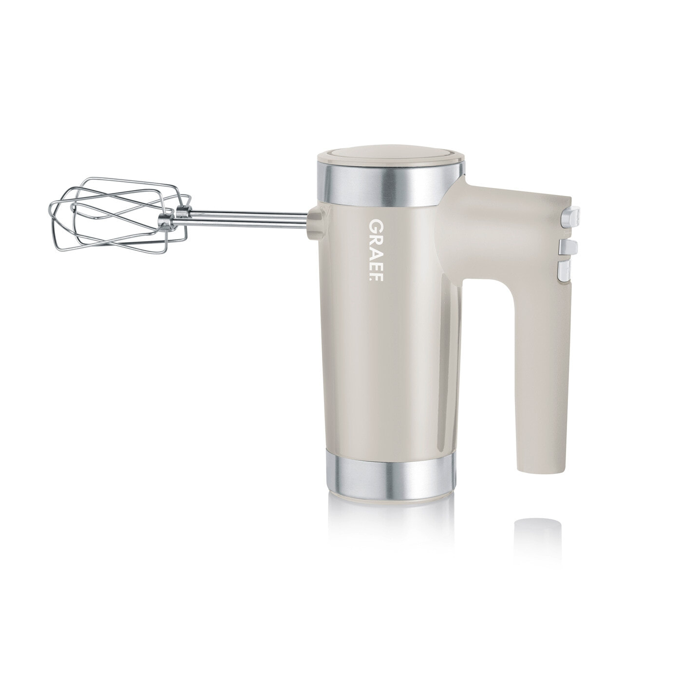 Graef HM508 - Hand mixer - Taupe - Beat - Knead - Mixing - Stirring - 1.65 m - 1080 RPM - Buttons