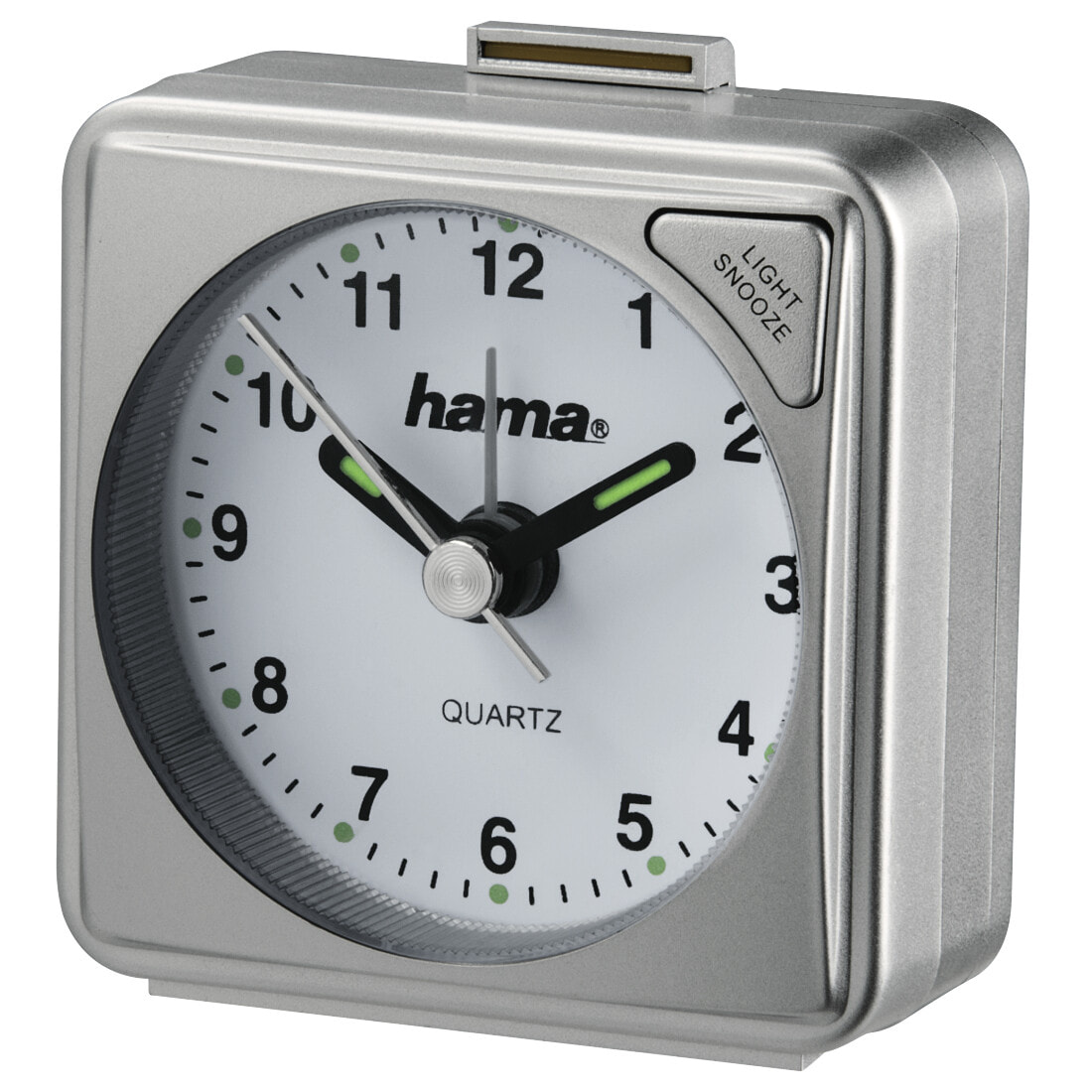 Hama A50 Кварцевые настольные часы Серебристый Квадратный 00186328