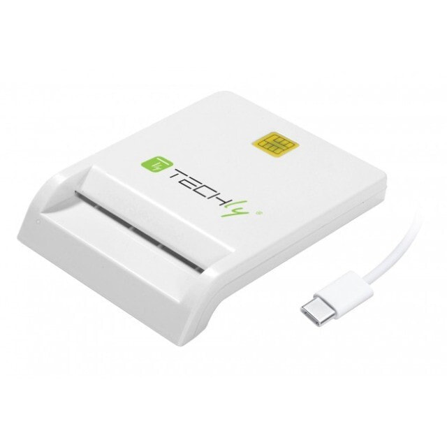 Techly I-CARD CAM-USB2TYC считыватель сим-карт Для помещений Белый USB 2.0