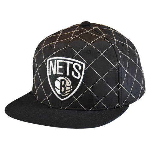 Мужская белая кепка Mitchell&Ness Czapka z daszkiem Mitchell & Ness NBA Quilted Taslan Snapback Brooklyn Nets
