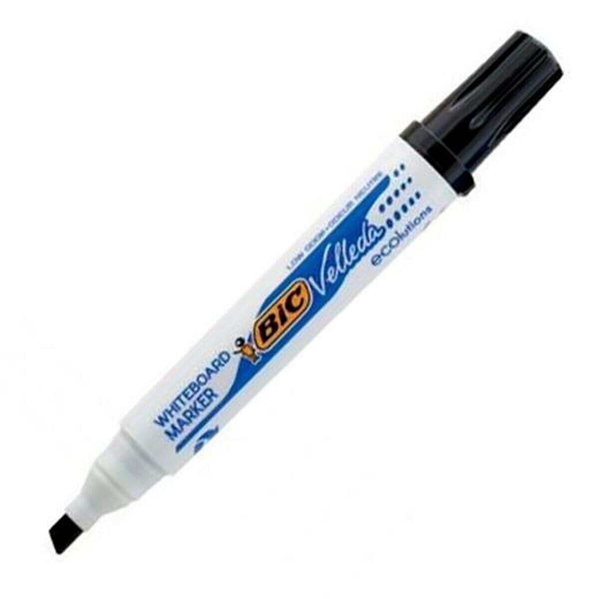 Жидкие маркеры Bic Velleda 1751 Чёрный (12 Предметы)