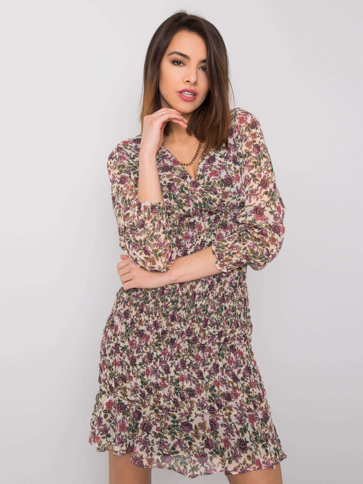 Женское платье шифоновое в цветочек Factory Price