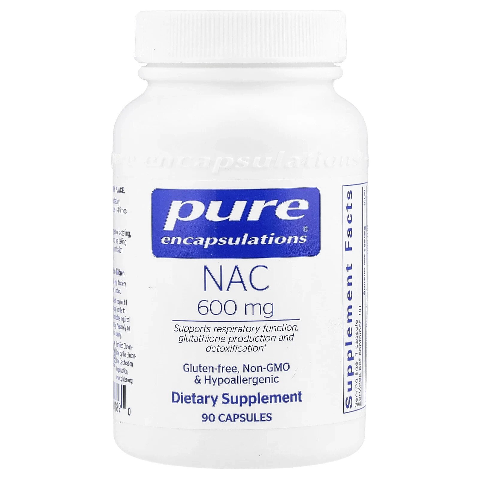 NAC, 600 mg, 90 Capsules