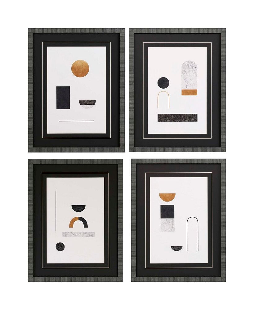 Paragon Picture Gallery abstract Luxe Wall Art Set, 4 Piece