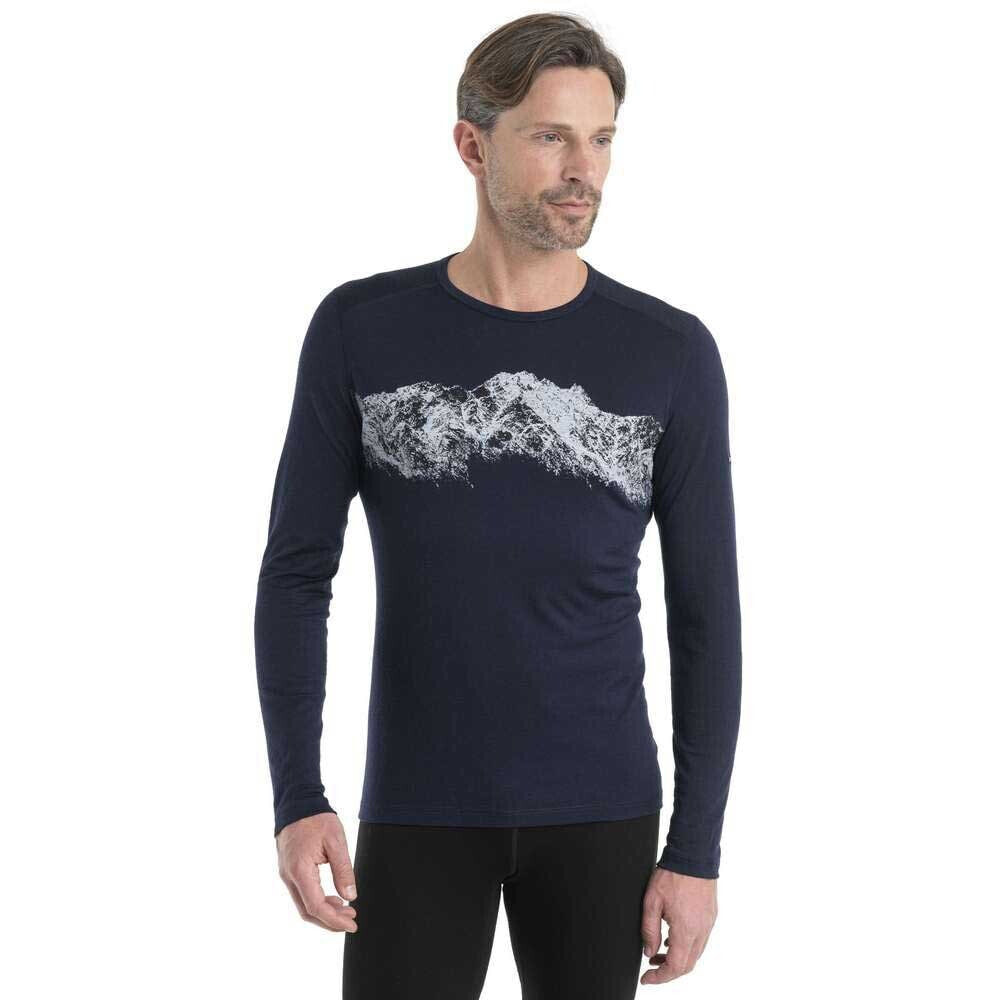 ICEBREAKER 200 Oasis Crewe Remarkables Merino Long Sleeve Base Layer