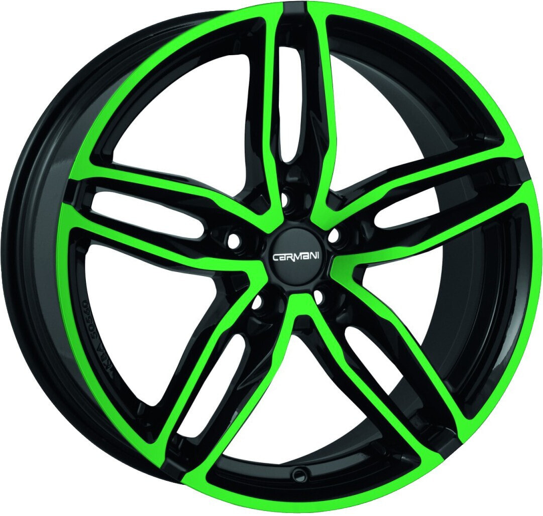 Колесный диск литой Carmani 13 Twinmax neon green polish 9x20 ET45 - LK5/114.3 ML72.6