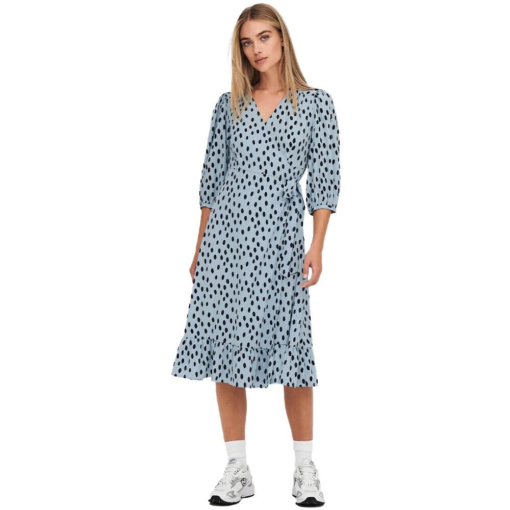 ONLY Olivia Wrap Midi Dress