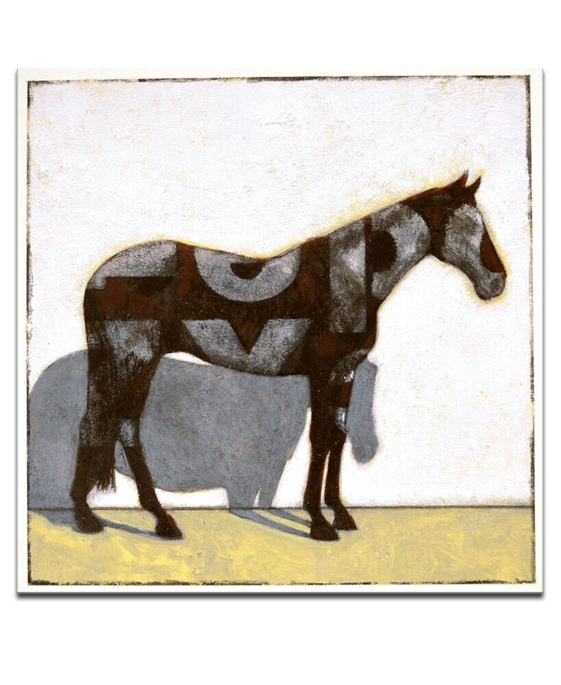 'Equestrian Pinto' Horse Canvas Wall Art,  20x20