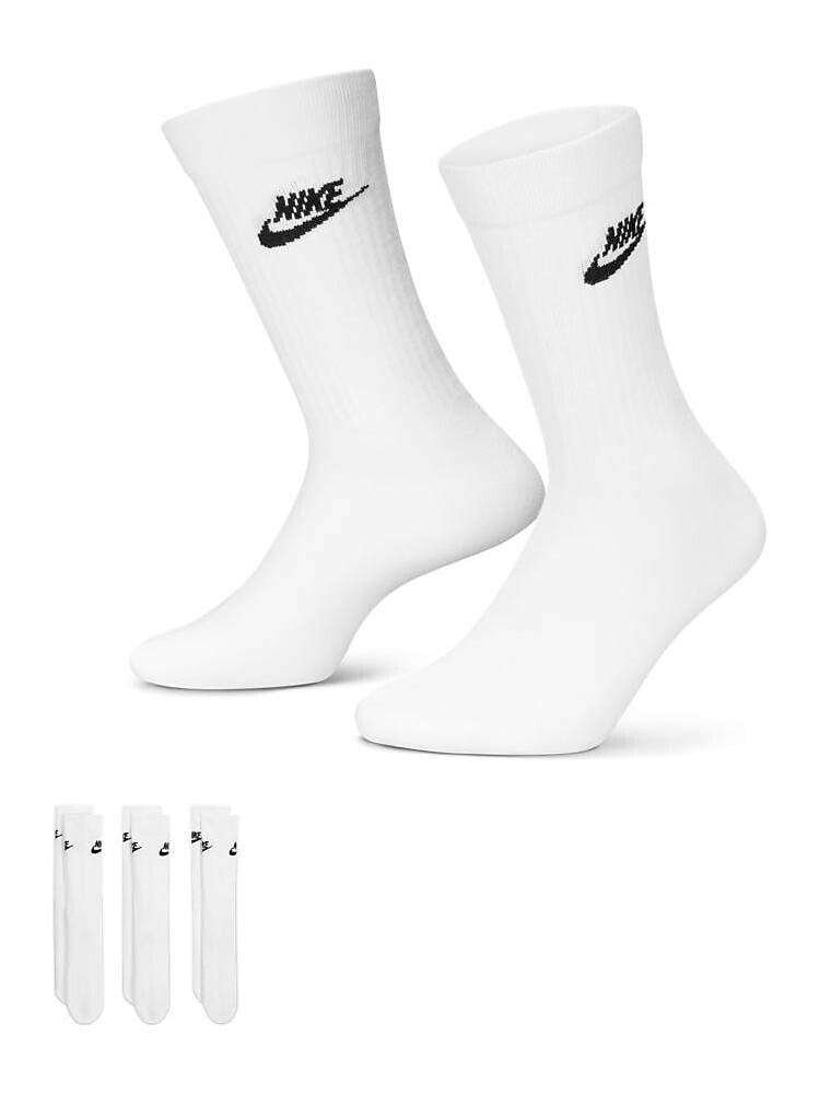 Nike – Everyday Essential – Weiße Socken im 3er-Pack
