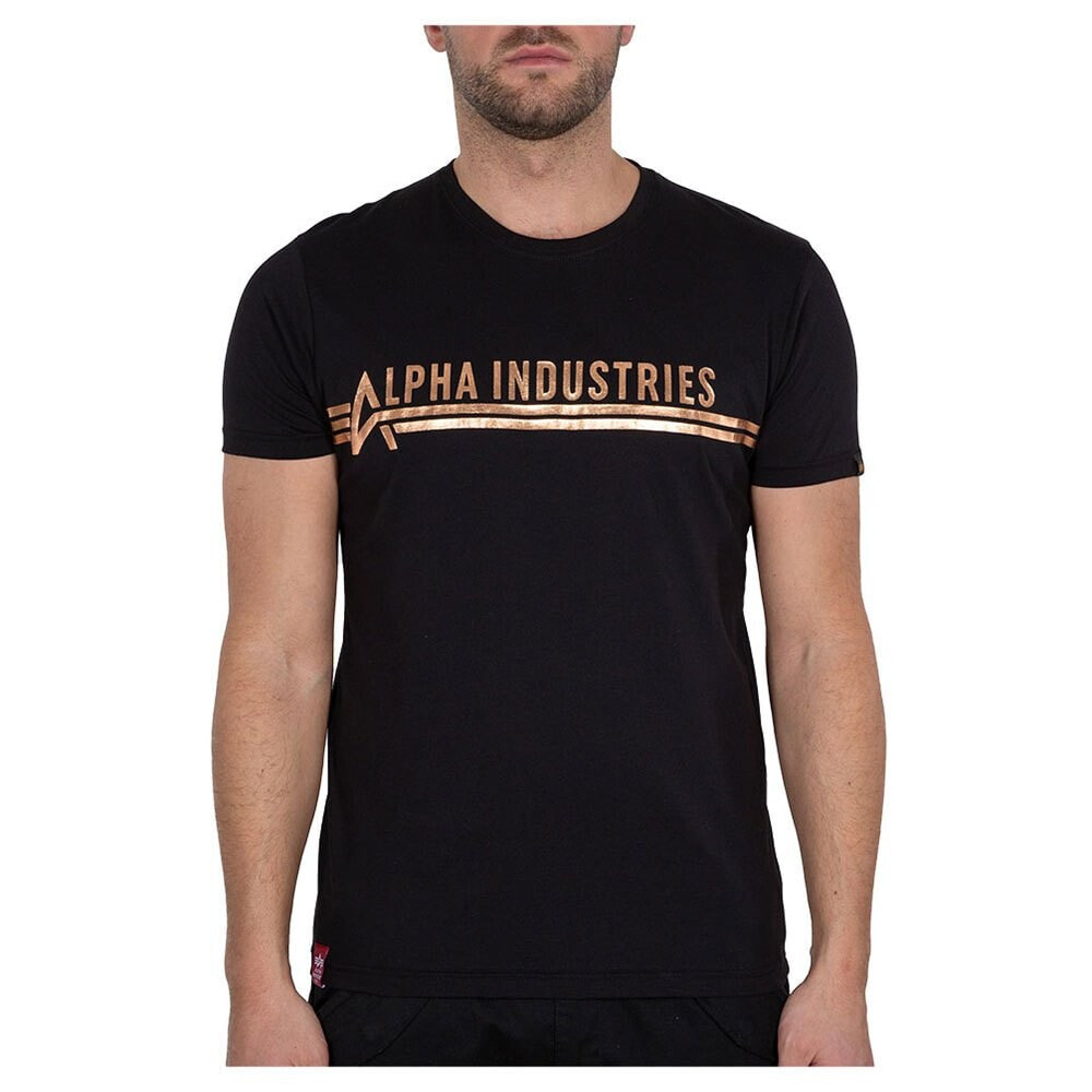ALPHA INDUSTRIES Industries Foil Print Short Sleeve T-Shirt