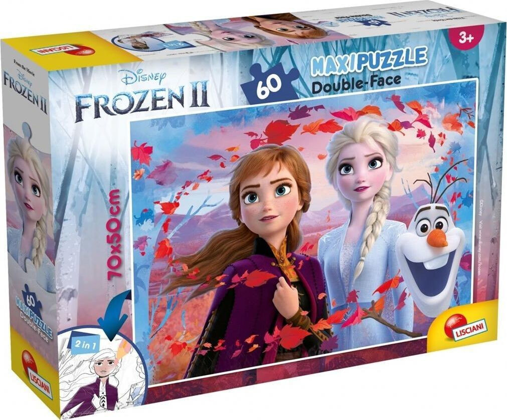 Lisciani Puzzle Supermaxi 60 dwustronne Frozen 2