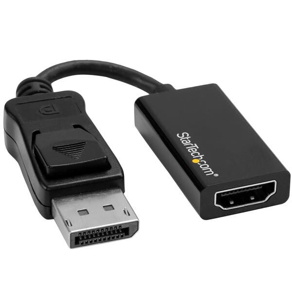 StarTech.com DP2HD4K60S видео кабель адаптер 0,215 m DisplayPort HDMI Черный