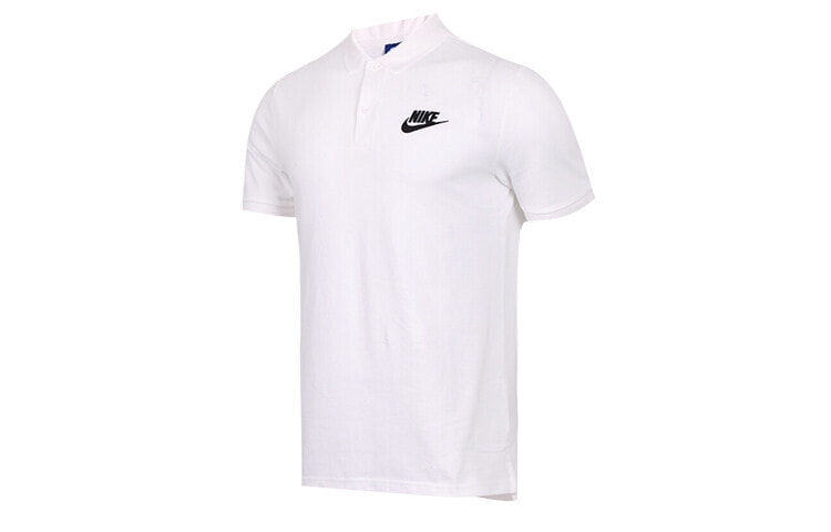 Nike 翻领短袖Polo衫 男款 白色 / Поло Adidas E LIN CN8765-100