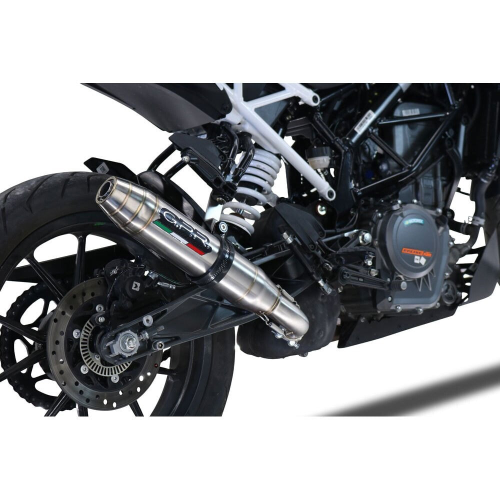 GPR EXHAUST SYSTEMS Deeptone Inox KTM Duke 390 2021-2023 E5 Round homologated slip on muffler