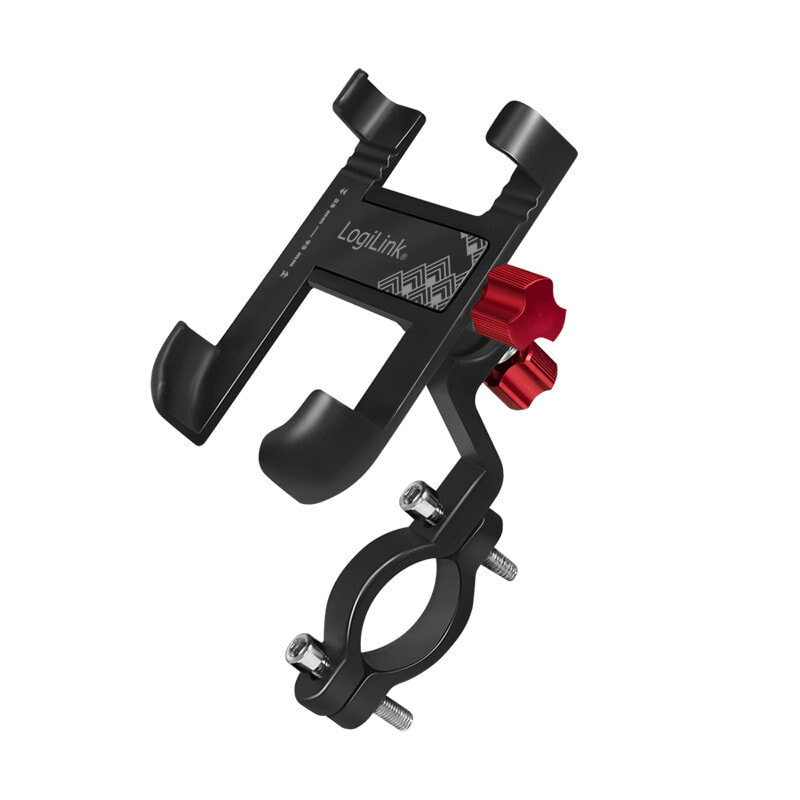 AA0149, Mobile phone/Smartphone, Passive holder, Bicycle, Motorcycle, Scooter, Shopping trolley, Black, Red