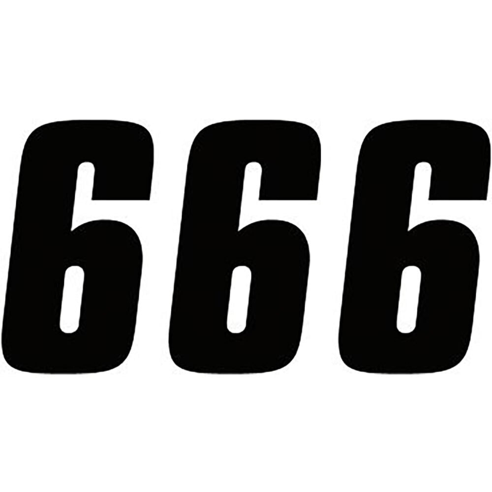 FACTORY EFFEX FX Factory 4´´ #6 08-90006 Number Stickers