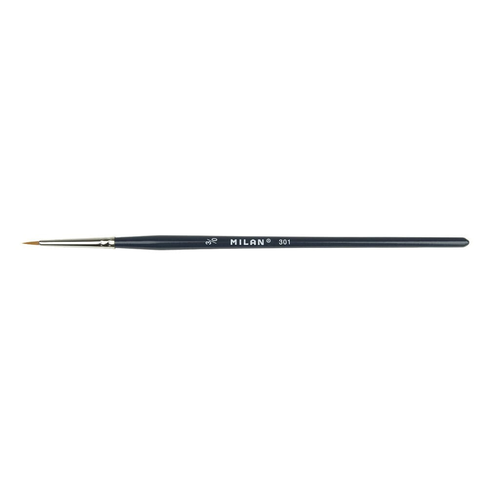 MILAN Synthetic Bristle Brush For Small Detailed Works Series 301 No. 3/0