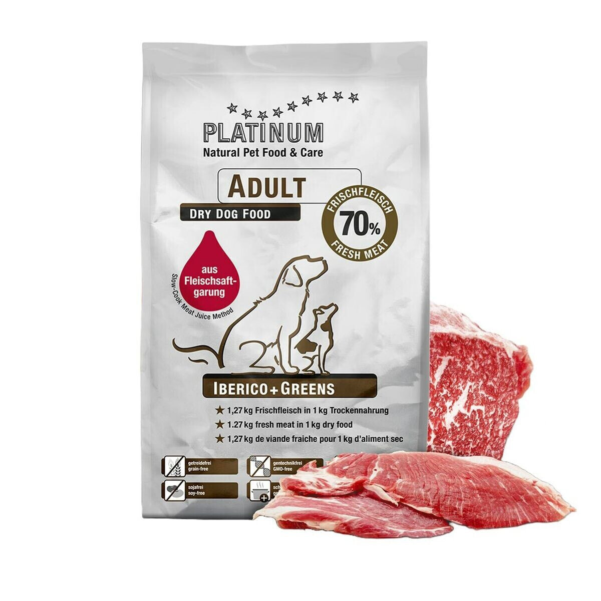 Фураж Platinum Adult Iberico + Greens Для взрослых Хряк 5 kg сухие корма  V115365793 купить по выгодной цене от 5227 руб. в интернет-магазине  market.litemf.com с доставкой