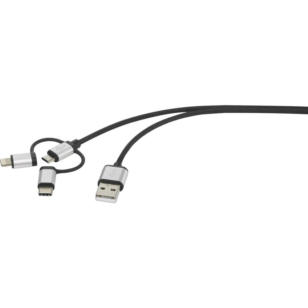 RF-3334578 - 3 m - USB A - Micro-USB B - USB 2.0 - 480 Mbit/s - Grey