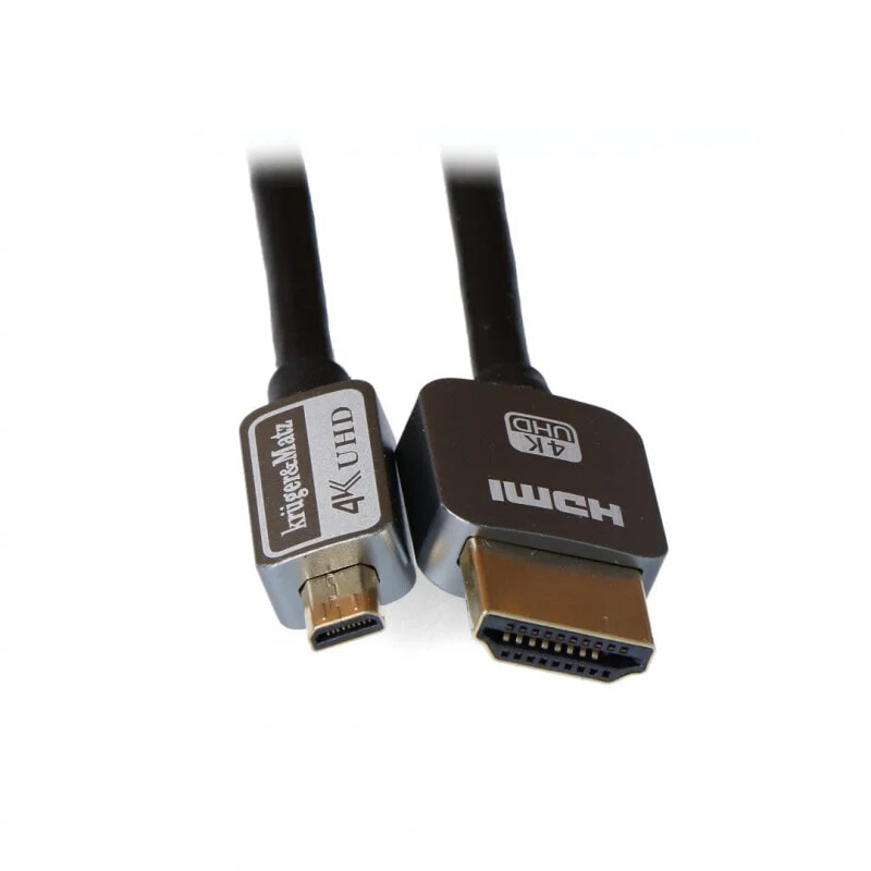 Компьютерный разъем или переходник Kruger&Matz microHDMI - HDMI cable 1,8m