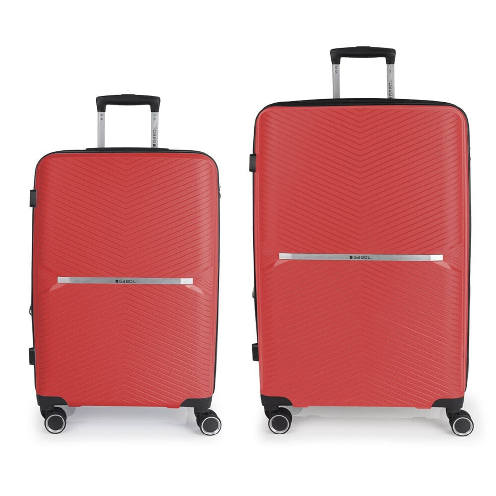 GABOL Kume Spinner Expandable 66.4-70.7/98.7-108.5L Trolley Set Of 2