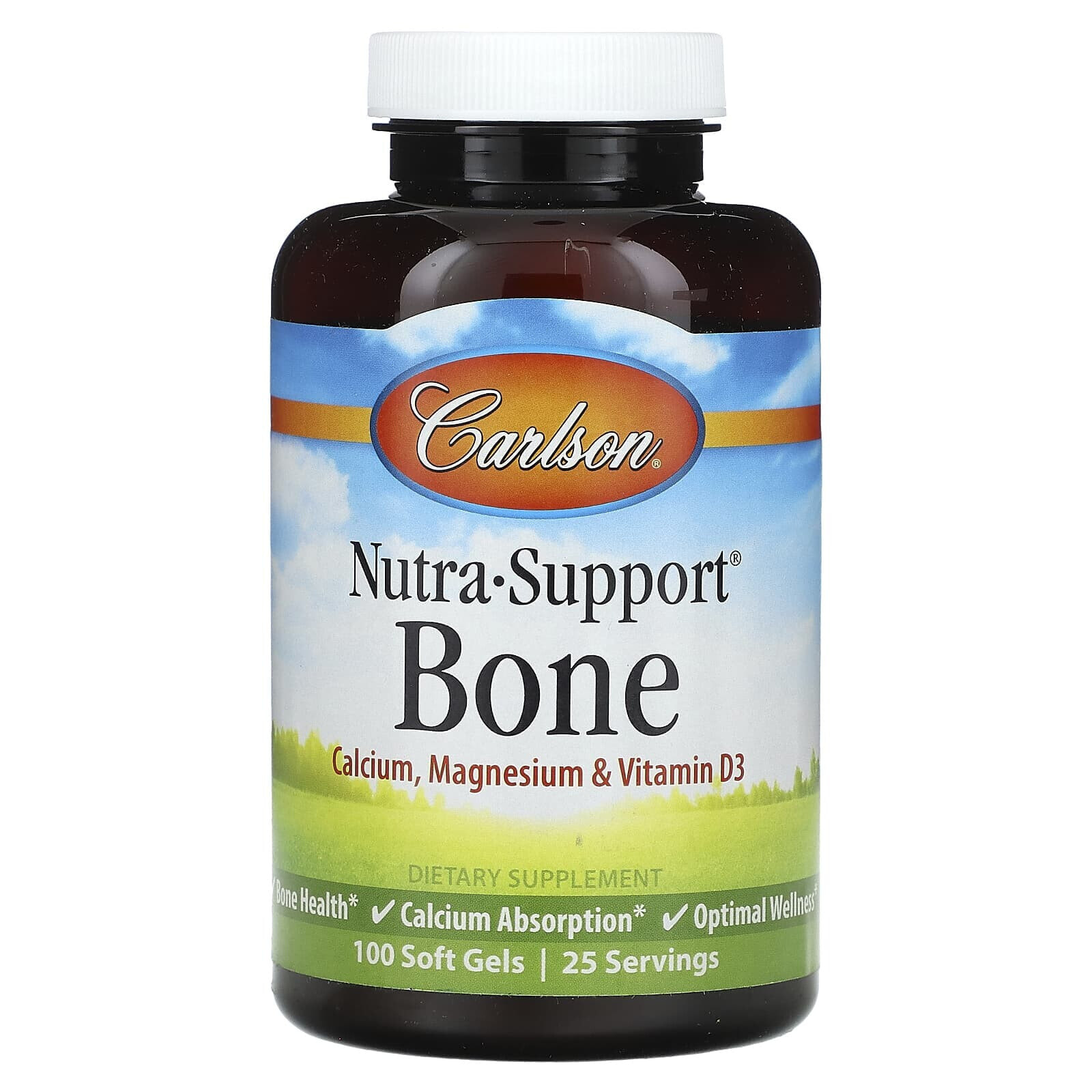 Carlson, Nutra-Support Bone, 180 Soft Gels