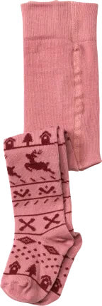 Strumpfhose mit Winter-Motiv, rosa, Gr. 86/92, 1 St