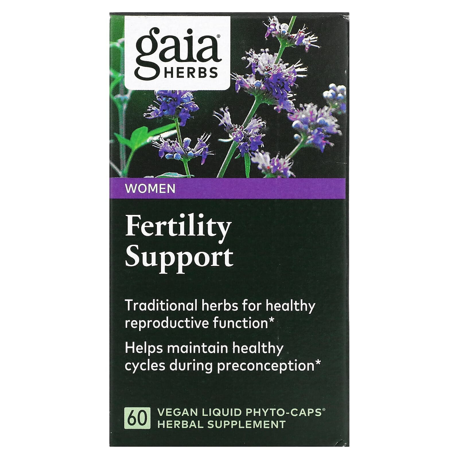 Гайа Хербс, Поддержка репродуктивной функции у женщин, 60 растительных капсул Phyto-Caps с жидкостью