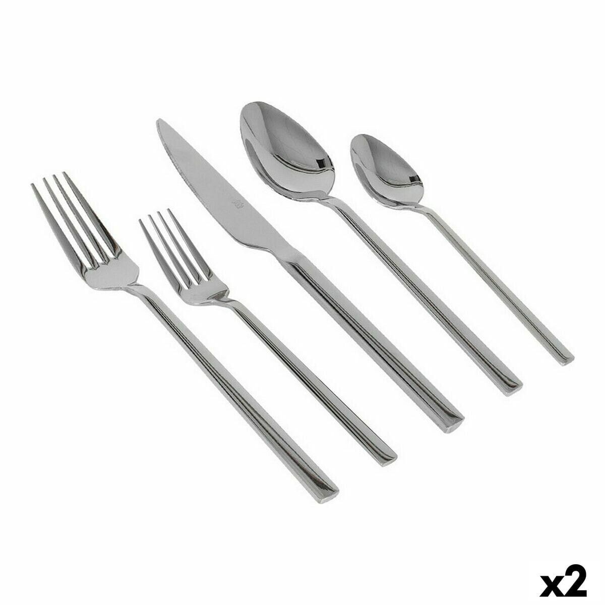 Cutlery Percutti Percutti europa Stainless steel Silver 20 Pieces (2 Units) (20 pcs)