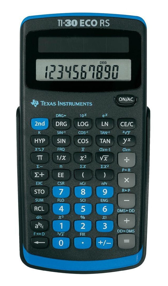Texas Instruments TI-30 ECO RS калькулятор Карман Научный Черный
