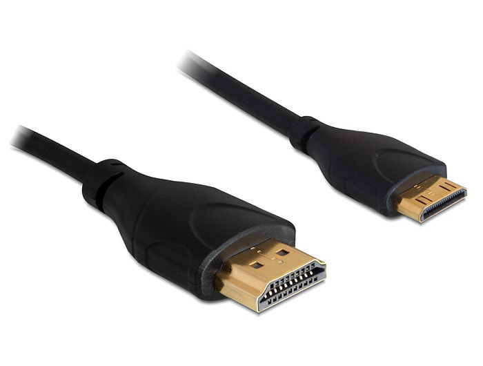 DeLOCK 1m HDMI/HDMI HDMI кабель HDMI Тип A (Стандарт) HDMI Type C (Mini) Черный 83132