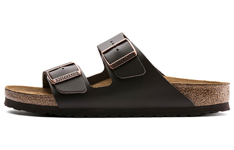 Birkenstock Arizona 头层牛皮 简约舒适软木 时尚凉拖 男女同款 棕 / Кроссовки Birkenstock Arizona 51103