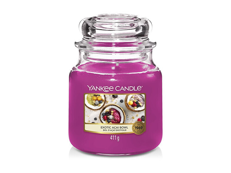 Yankee Candle Scented Candle Exotic Acai Bowl Ароматическая свеча с сладким ароматом экзотических фруктов 411 г
