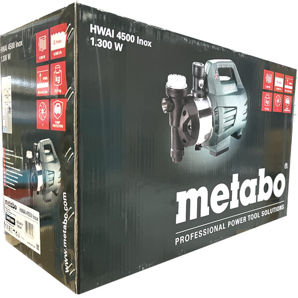 Metabo HWAI 4500 Inox 1.300 Watt Hauswasserautomat 600979000