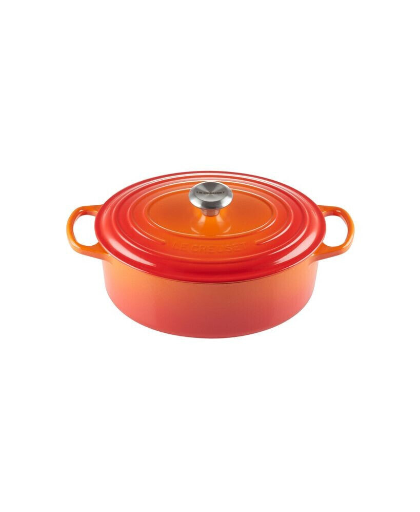 5-Qt. Signature Enameled Cast Iron Oval Dutch Oven