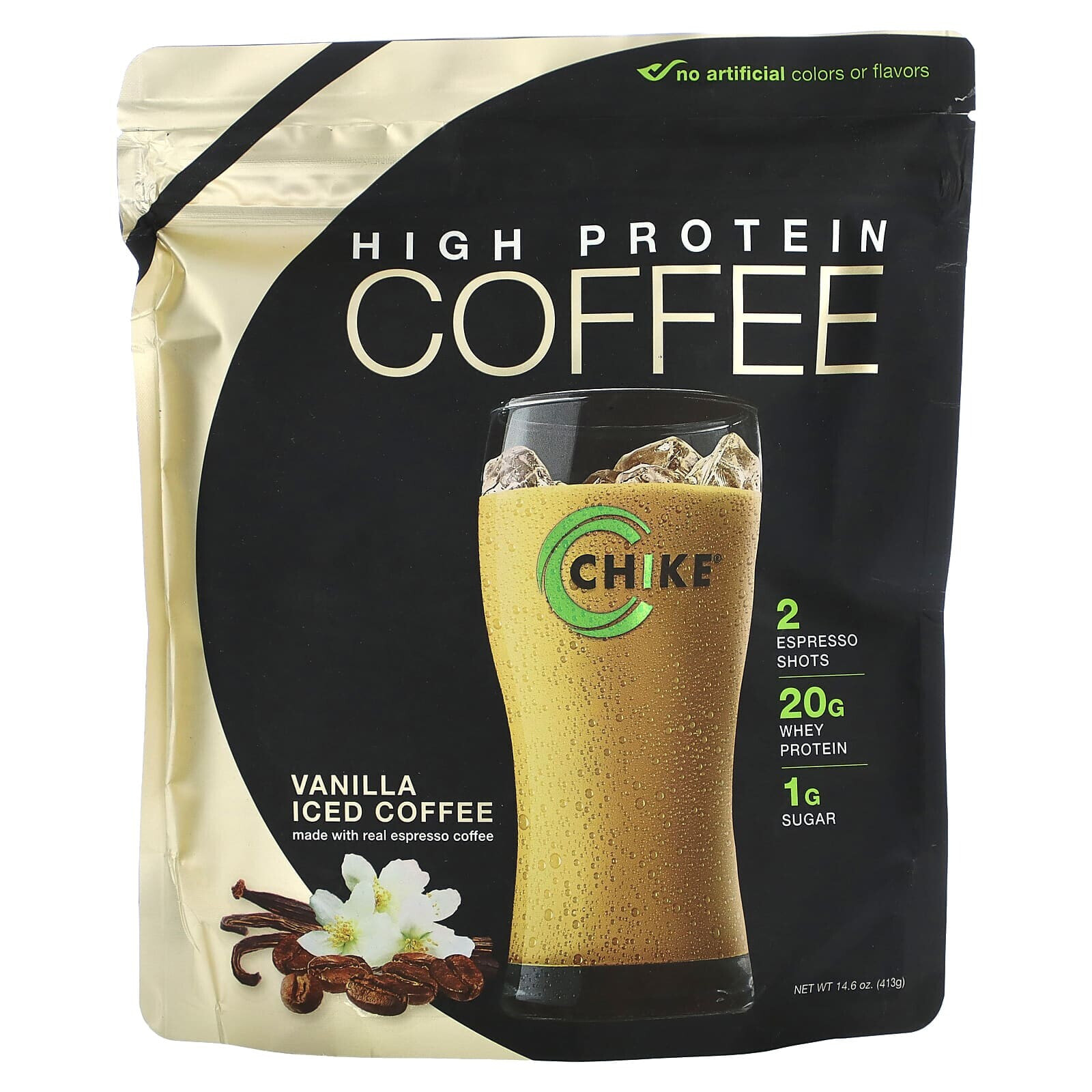 Chike Nutrition, Кофе со льдом с высоким содержанием протеина, карамель, 12 пакетиков по 30 г (1,06 унции)