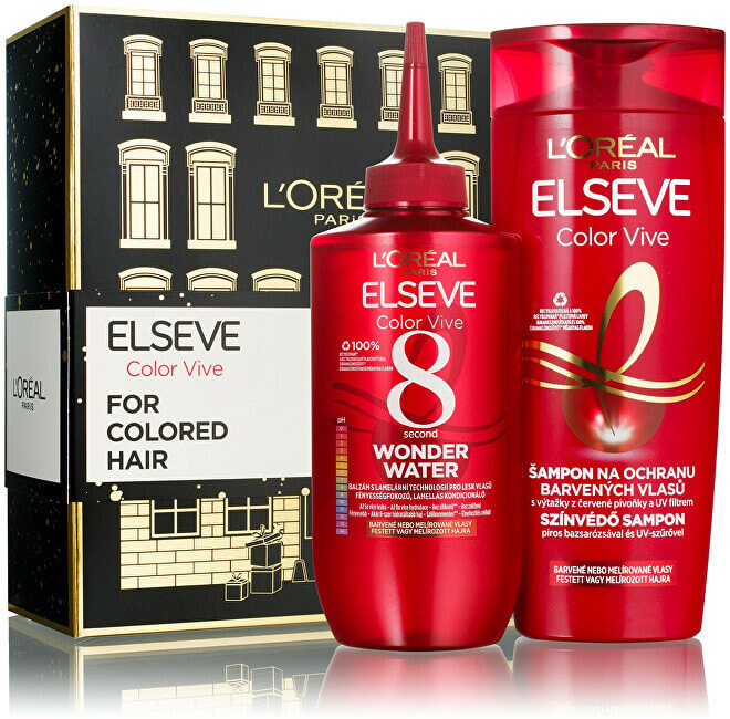 L'Oreal Paris Elseve Color Vive Care Gift Set Набор: Шампунь для окрашенных волос 400 мл + Бальзам, придающий сияние окрашенным волосам   200 мл