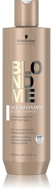 Detox shampoo for all types of blonde hair BLONDME All Blonde with ( Detox Shampoo)