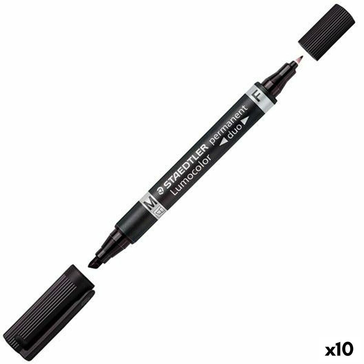 Permanent marker Staedtler Lumocolor 348 Black (10 Units)