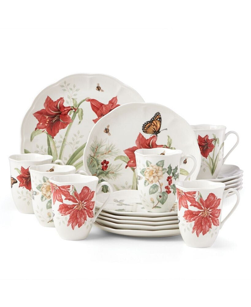 Lenox butterfly Meadow Holiday 18-PC Dinnerware Set, Service for 6