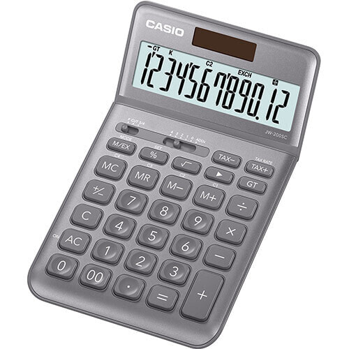 Casio CS-JW-200SC-GY калькулятор Настольный Базовый Серый