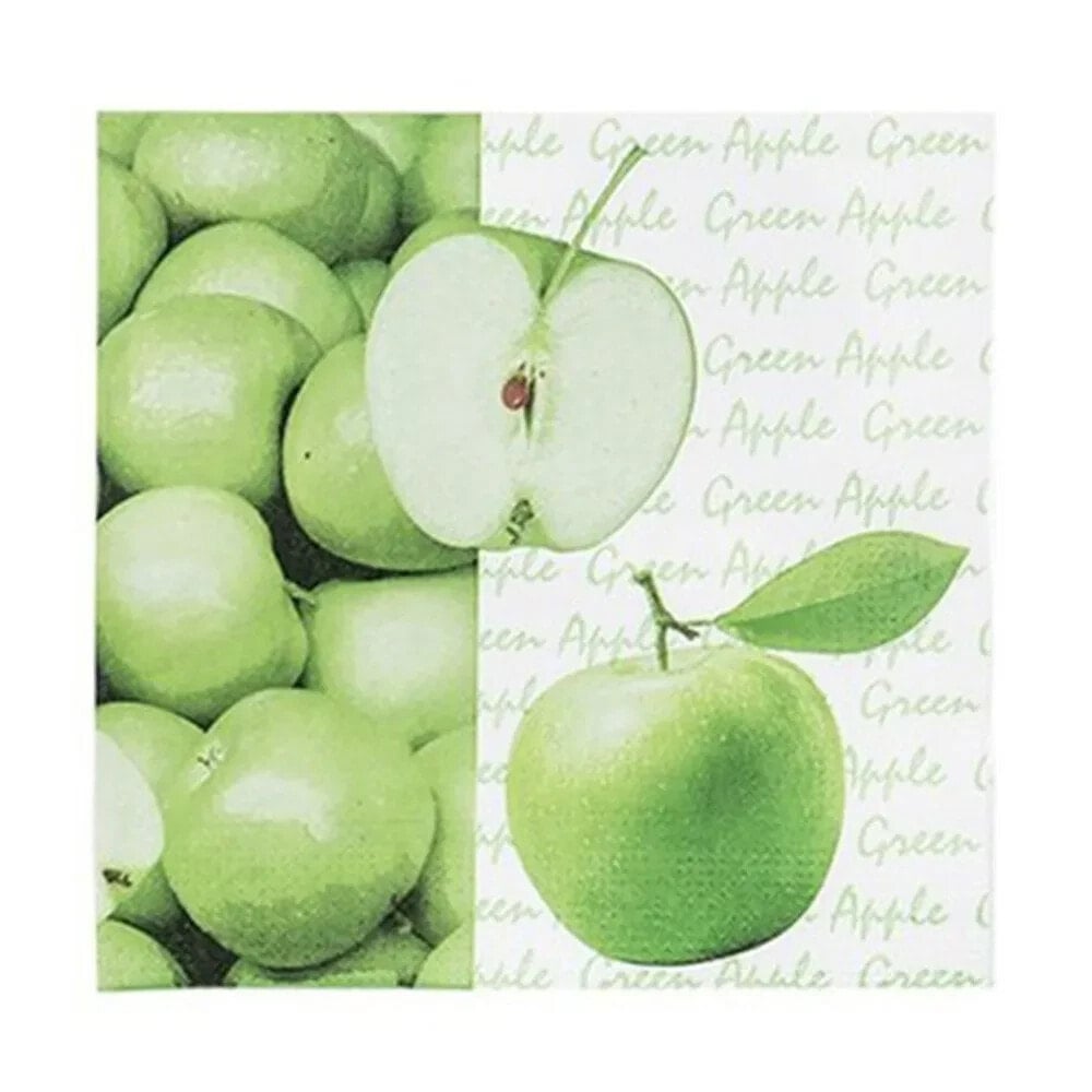 CM 20 Decorated Napkins Apples 3 Layers 33 cm