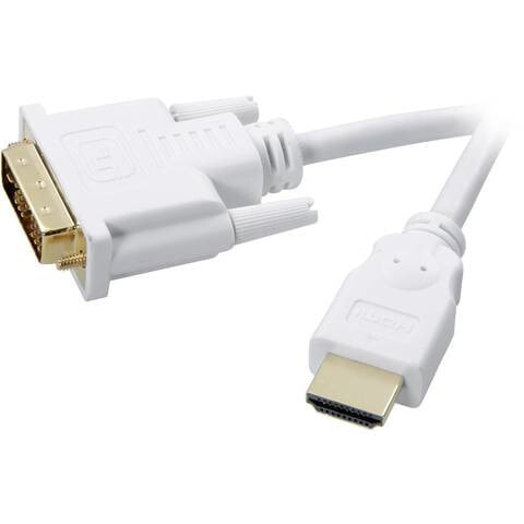 SpeaKa Professional SP-7870336 видео кабель адаптер 2 m DVI HDMI Тип A (Стандарт) Белый
