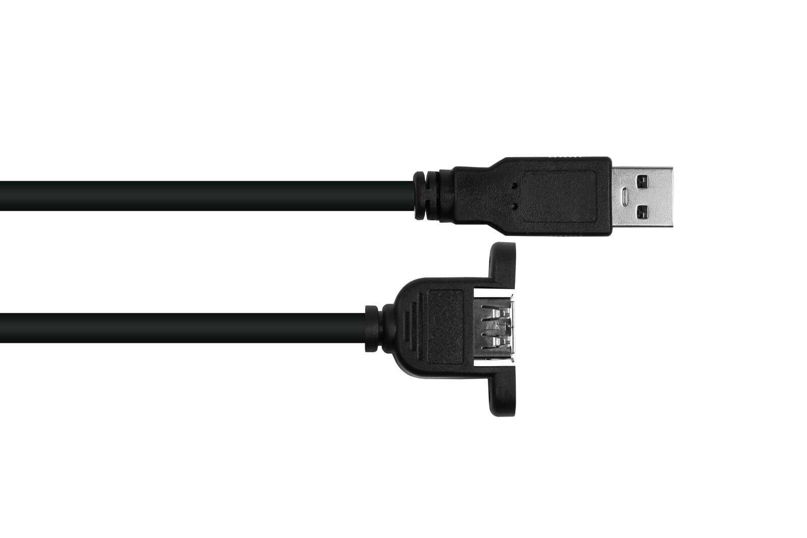 UK20P-AEA-020S - 2 m - USB A - USB A - USB 2.0 - 480 Mbit/s - Black