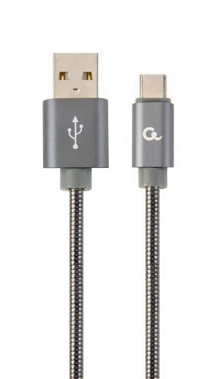Cablexpert CC-USB2S-AMCM-2M-BG USB кабель USB 2.0 USB A Micro-USB B Серый