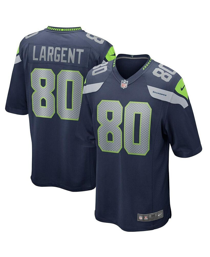 Men's Steve Largent College Navy Seattle Seahawks Game Retired Player Jersey