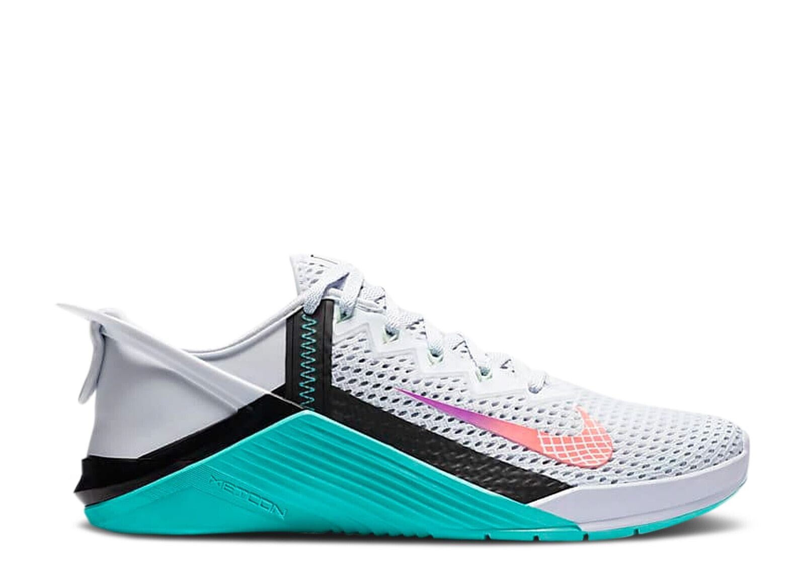 Wmns Metcon 6 FlyEase 'Grey Oracle Aqua'