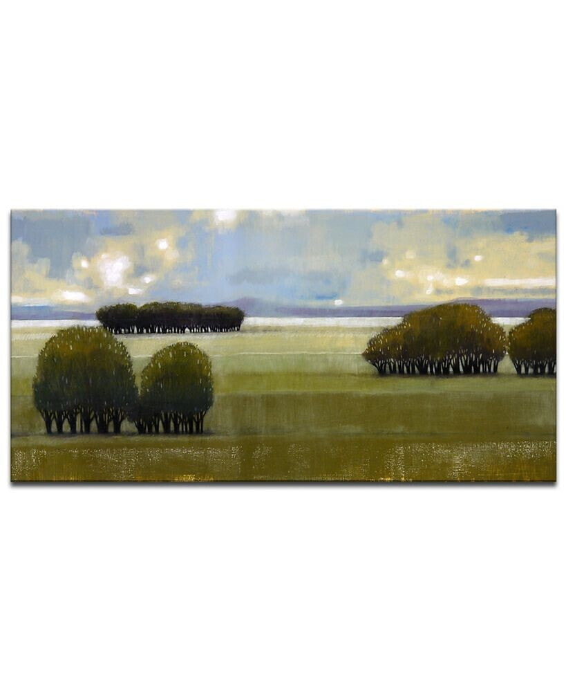 'Green' Pasture Canvas Wall Art, 18x36