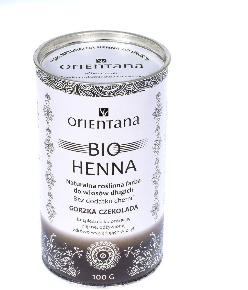 Orientana BIO Henna Хна для окрашивания волос, оттенок темный шоколадный 100 г