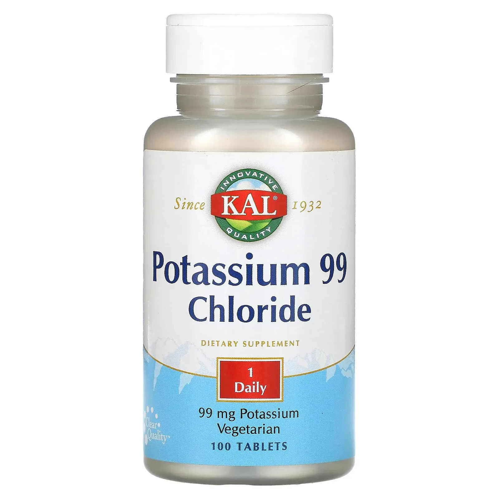 Potassium 99 Chloride, 99 mg, 100 Tablets